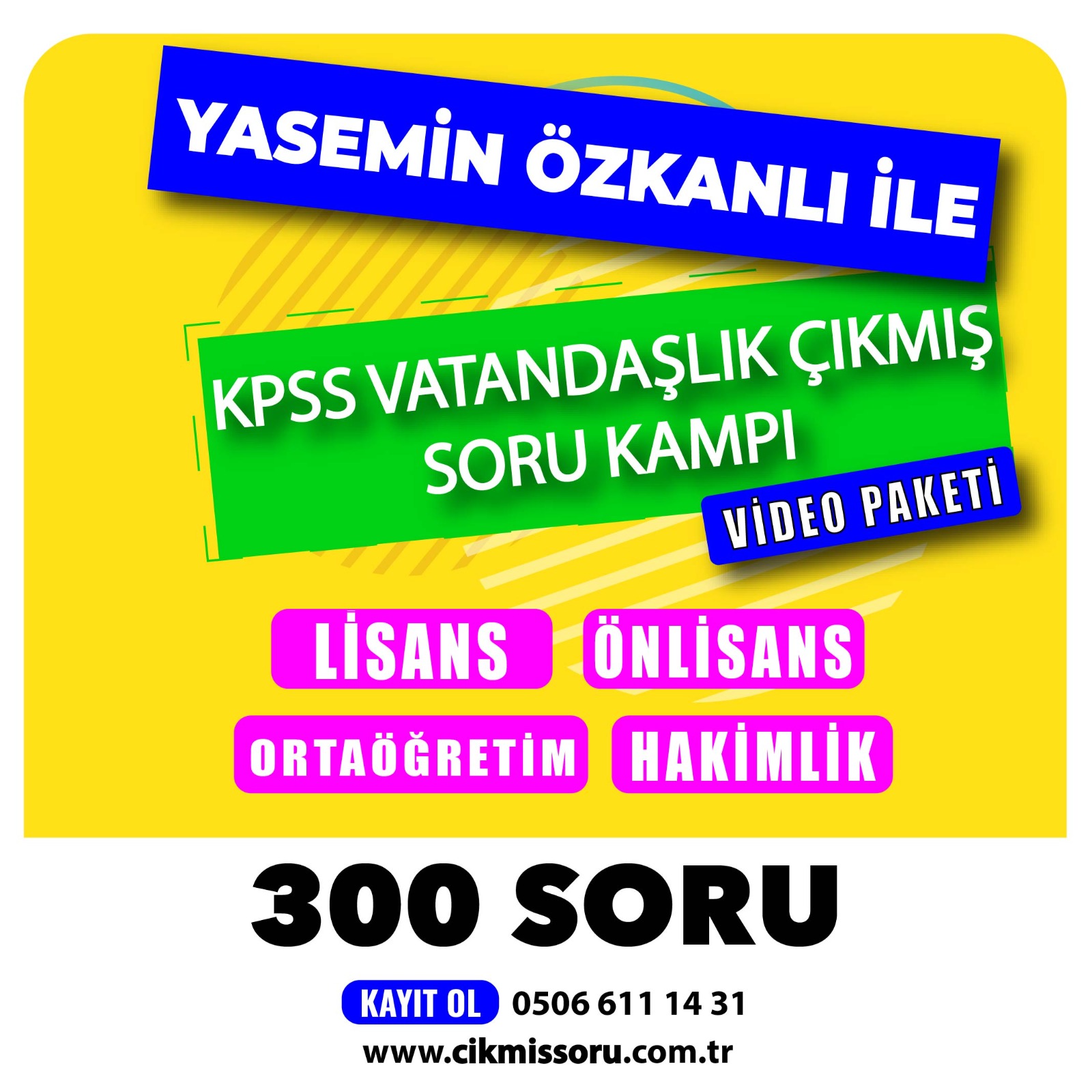 Kpss Vatandaşlık Çıkmış Soru Kampı - Yasemin Özkanlı