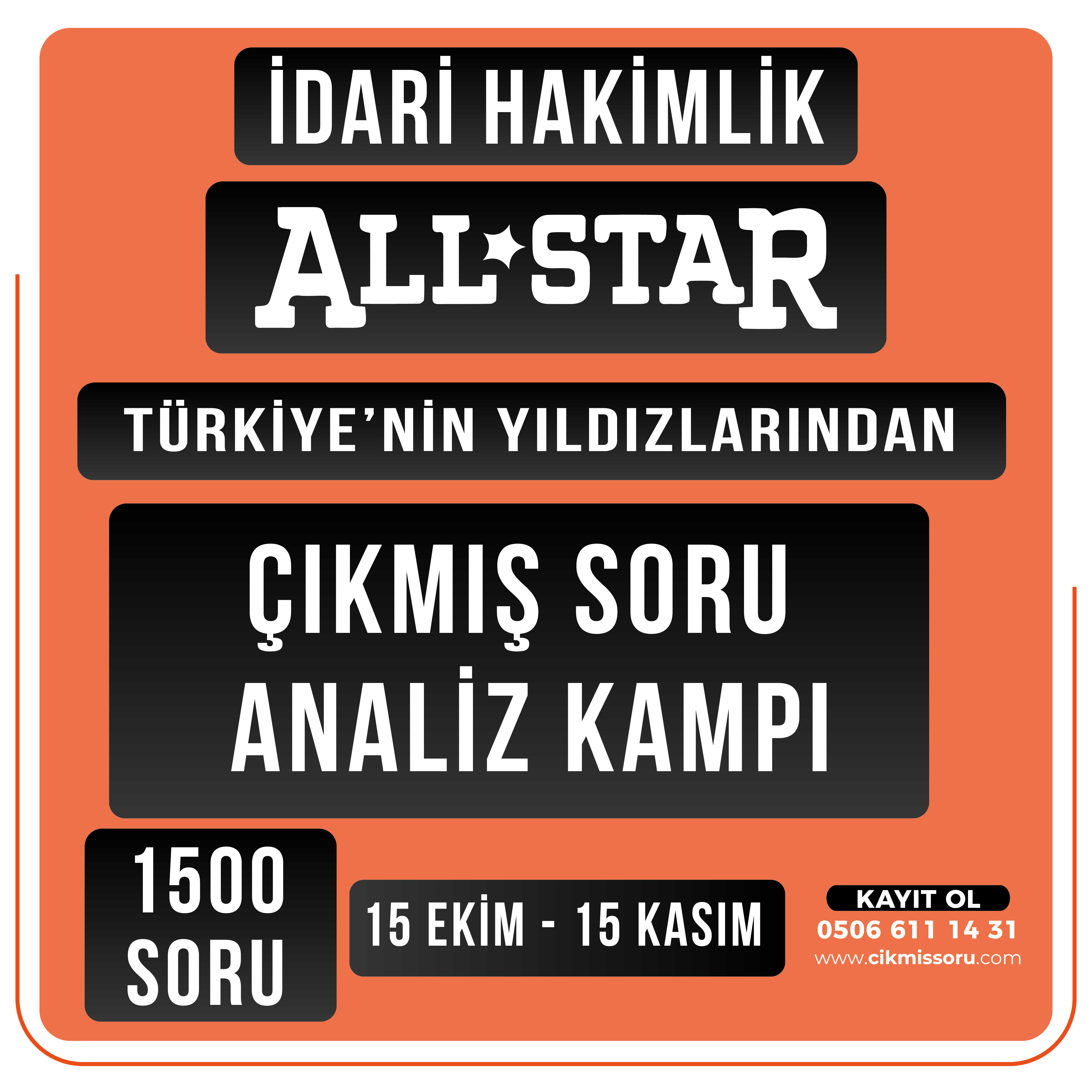 İDARİ HAKİMLİK ÇIKMIŞ SORU ANALİZ KAMPI