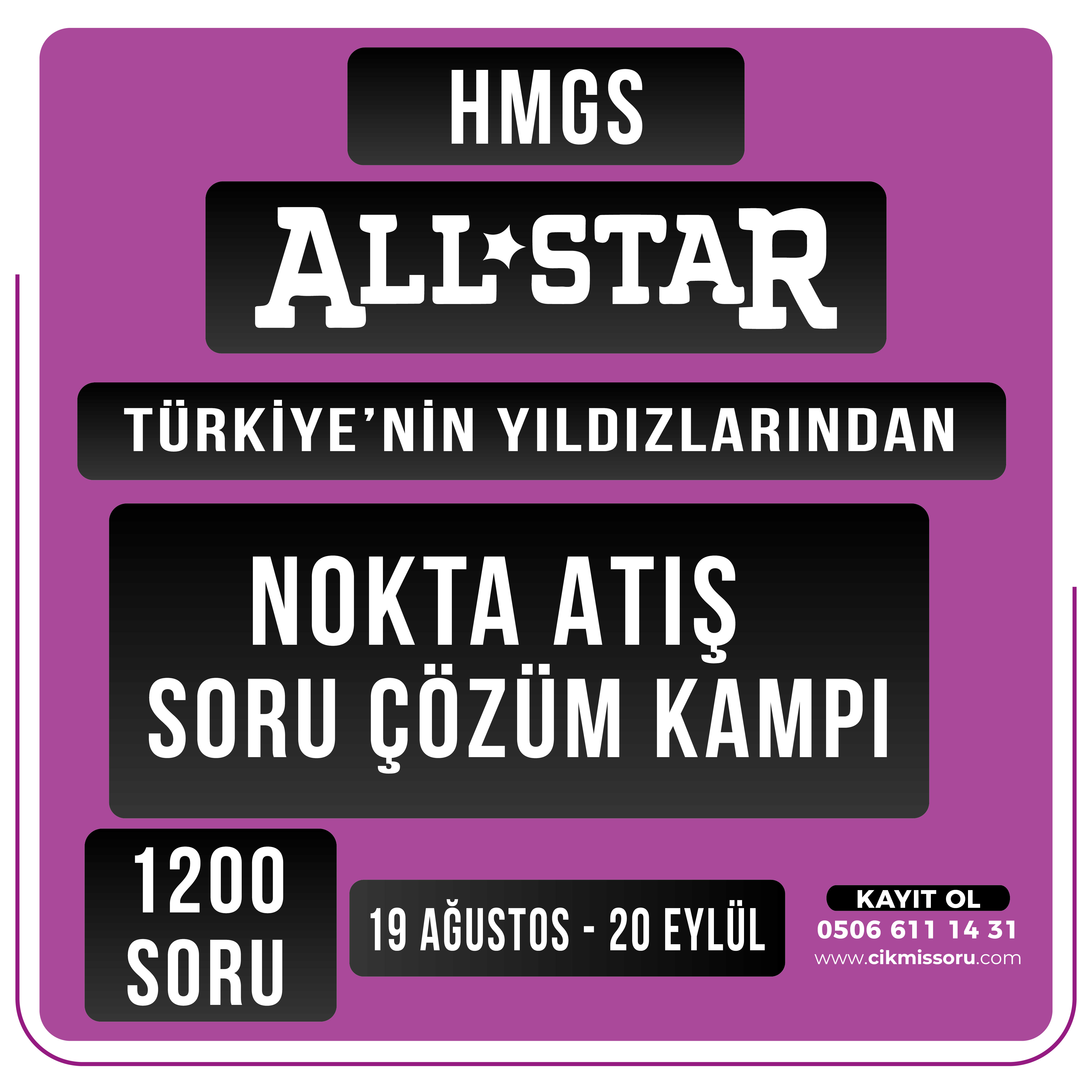 HMGS NOKTA ATIŞ SORU ÇÖZÜM KAMPI