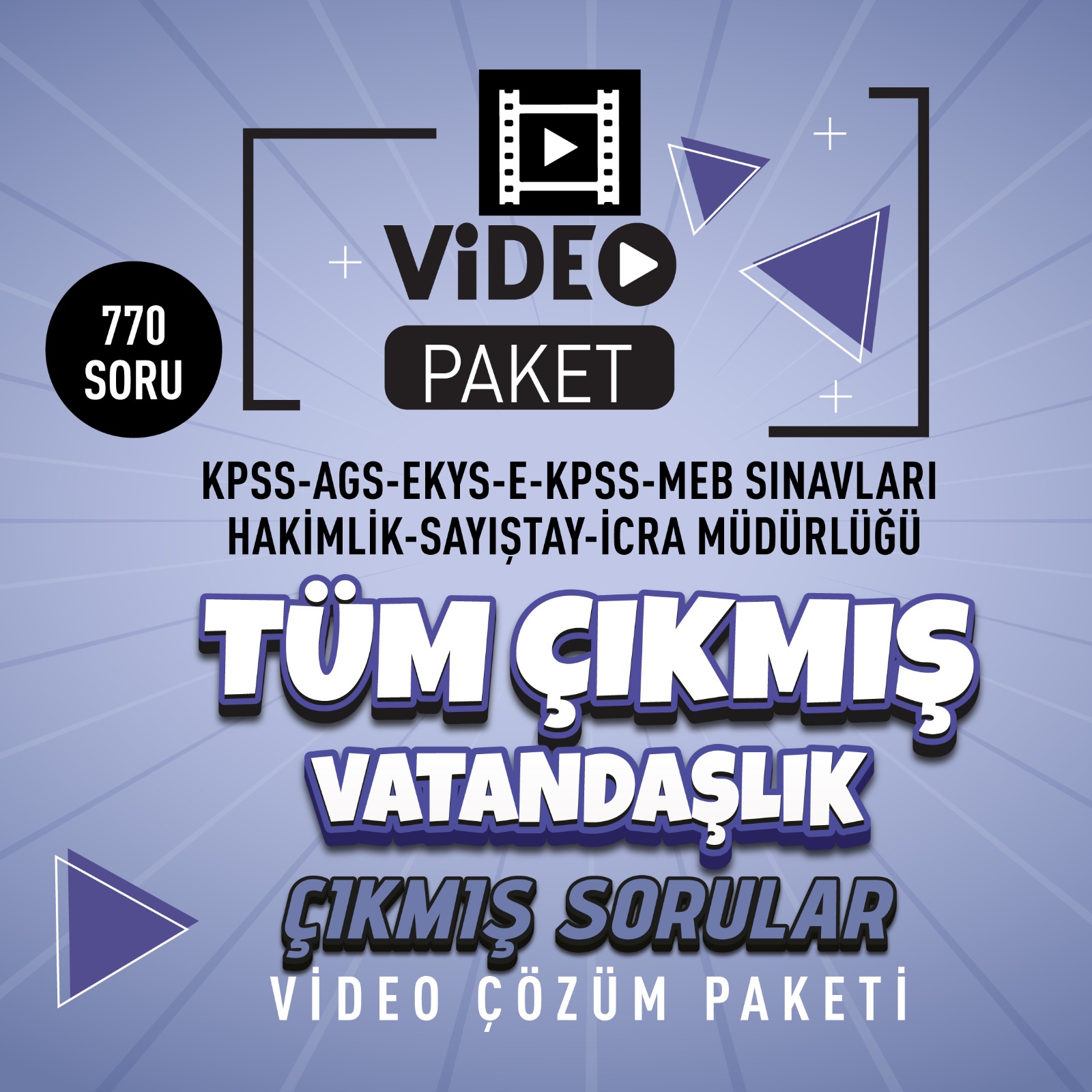 2026 Tüm Sınavlar Vatandaşlık Orijinal Çıkmış Sorular Video Paketi 2026 Tüm Sınavlar Vatandaşlık Orijinal Çıkmış Sorular Video Paketi
