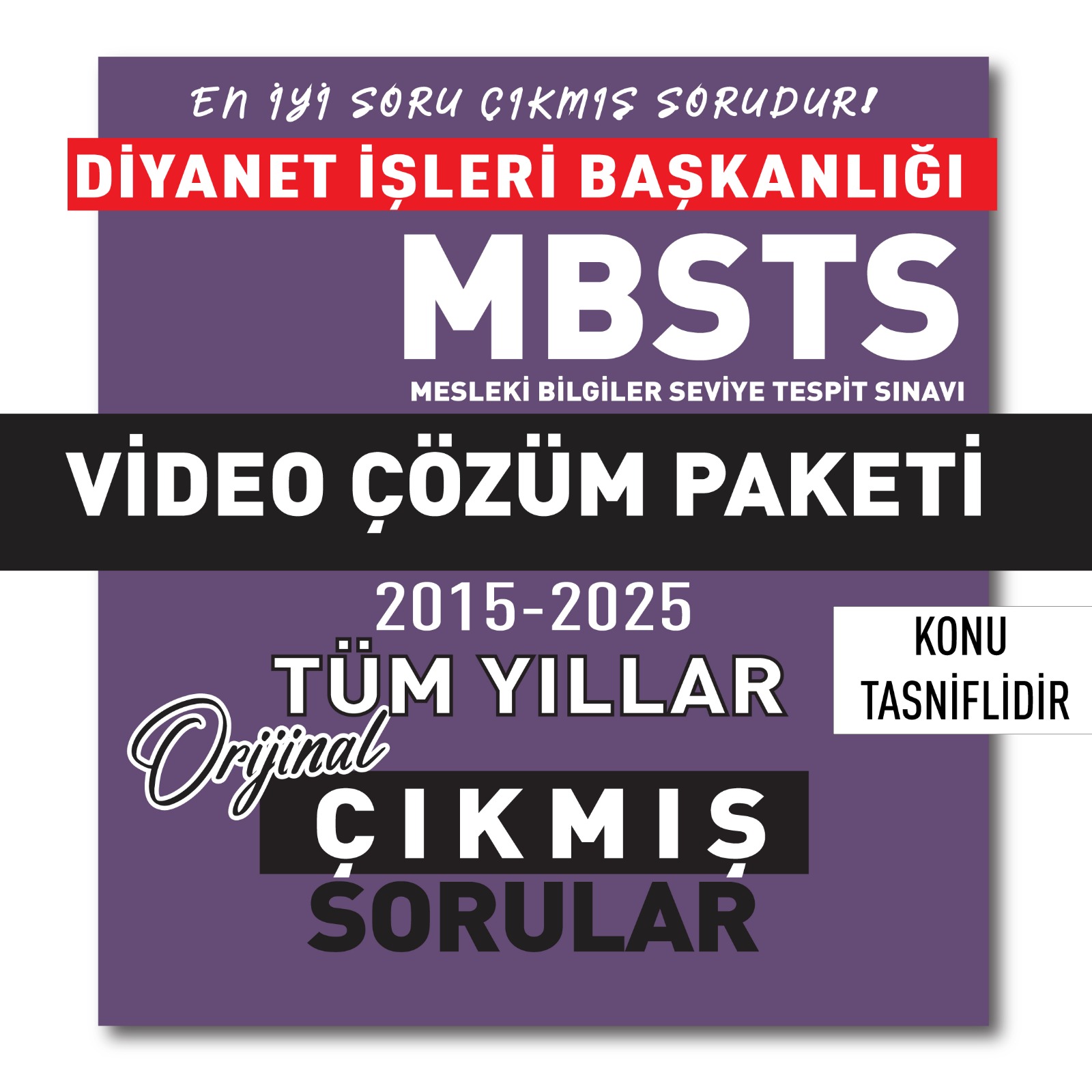 2026 MBSTS Tüm Yıllar (2015-2025) Çıkmış Sorular Video Çözüm Paketi 2026 MBSTS Tüm Yıllar (2015-2025) Çıkmış Sorular Video Çözüm Paketi