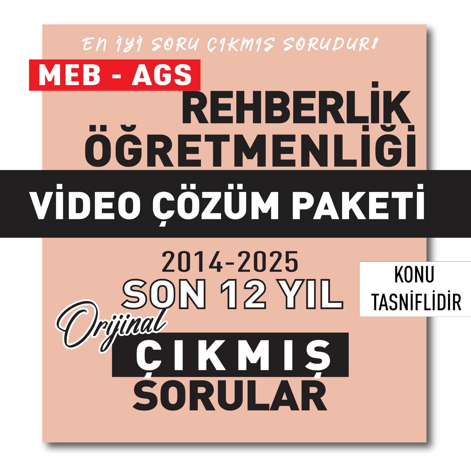 2026 Meb Ags Öabt Rehberlik Öğretmenliği Son 12 Yıl (2014-2025) Çıkmış Sorular Video Çözüm Paketi 2026 Meb Ags Öabt Rehberlik Öğretmenliği Son 12 Yıl (2014-2025) Çıkmış Sorular Video Çözüm Paketi
