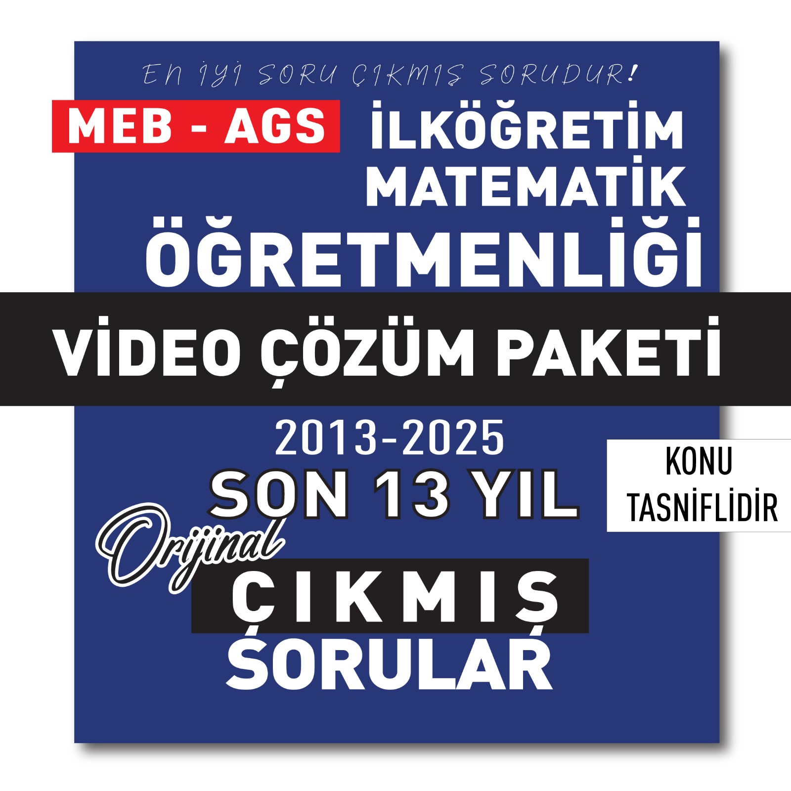 2026 Meb Ags Öabt İlköğretim Matematik Öğretmenliği Son 13 Yıl (2013-2025) Çıkmış Sorular Video Çözüm Paketi 2026 Meb Ags Öabt İlköğretim Matematik Öğretmenliği Son 13 Yıl (2013-2025) Çıkmış Sorular Video Çözüm Paketi