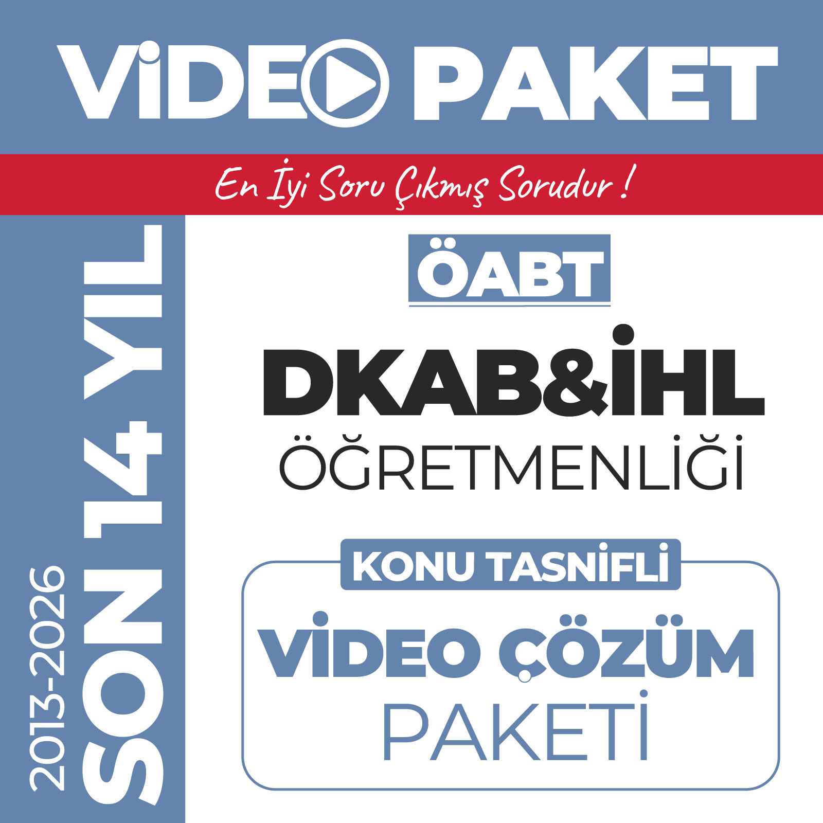 2027 Meb Ags Öabt DKAB-İHL Son 14 Yıl Çıkmış Sorular (2013-2026 Yılları) Video Paketi 2027 Meb Ags Öabt DKAB-İHL Son 14 Yıl Çıkmış Sorular (2013-2026 Yılları) Video Paketi